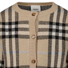 ◆키즈◆22FW 키즈 빈티지 체크 가디건 베이지 8052597