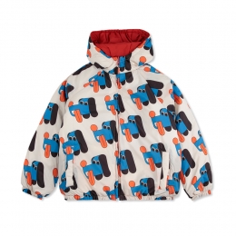 ◆키즈◆키즈 도그 메이트 리버시블 아노락 패딩자켓 오프화이트 B225AC118 199