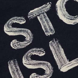 ◆키즈◆키즈 페인트 드로잉 로고 티셔츠 네이비 K1S16 2100010 S0125 V0020