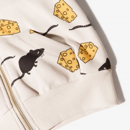 ◆키즈◆22FW 키즈 마우스 패턴 후드집업 라이트그레이 22620130 96