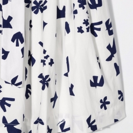 ◆키즈◆22SS 키즈 그래픽 프린트 스커트 화이트/블루 S02GSKWO0604 602