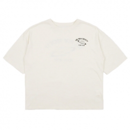 ◆키즈◆24FW 키즈 로고 티셔츠 바닐라크림 SATURNO T-SHIRT VANILLA CREAM