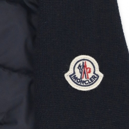 ◆키즈◆25FW 여성 로고 패치 니트 믹스 패딩자켓 네이비 9B000 01 M1121 777