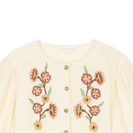 ◆키즈◆24FW 키즈 플로럴 셀리나 블라우스 크림 B0070 CREAM