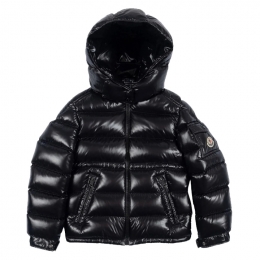 ◆키즈◆25FW 키즈 마레 MAIRE 로고 패치 후드 패딩자켓 블랙 1A000 43 597Z8 999