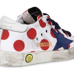 ◆키즈◆키즈 토들러 슈퍼스타 로우탑 레드닷 G28KS001 T8