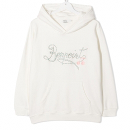 ◆키즈◆21SS 키즈 로고 자수 후드티 아이보리 S01GSWKN0901 102A