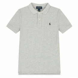 ◆키즈◆23SS 여성 포니 자수 카라 티셔츠 그레이 547926 005