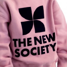 ◆키즈◆키즈 로고 맨투맨 핑크 TNS S DREAM BLUSH