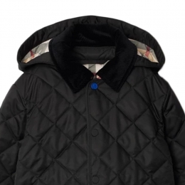◆키즈◆25SS 여성 다이아몬드 퀄팅 후드 패딩 자켓 블랙 8092531