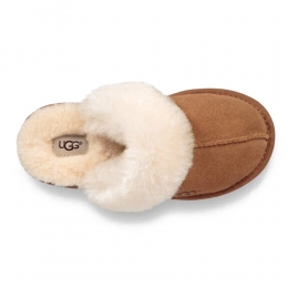 ◆키즈◆24FW 키즈 퍼 뮬 슬리퍼 체스넛 1019065K CHE