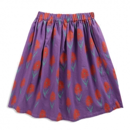 ◆키즈◆22SS 키즈 플로럴 패턴 스커트 퍼플 122AC092 540