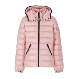 ◆키즈◆25FW 키즈 BADY 로고 패치 퀄팅 후드 패딩자켓 라이트핑크 1A527 10 68950 523