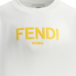 ◆키즈◆25SS 여성 시그니처 로고 티셔츠 화이트 JUI137 7AJ F0TU9