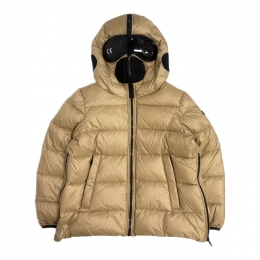 ◆키즈◆여성 나일론 립스탁 사이드집업 고글패딩 베이지 JG 540B T KJ5 13