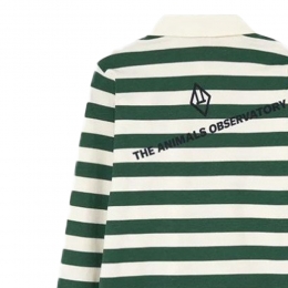 ◆키즈◆키즈 EEL 스트라이프 폴로 티셔츠 그린 F25186 188DK