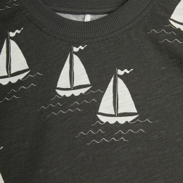 ◆키즈◆25SS 키즈 올오버 보트 티셔츠 블랙 25220135 97