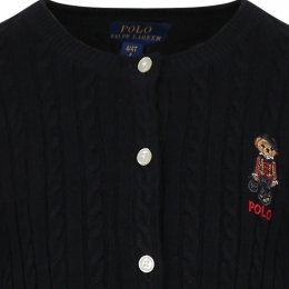 ◆키즈◆23FW 여성 베어 로고 가디건 블랙 919829 002