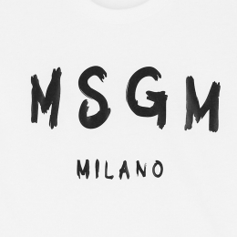 ◆키즈◆24SS 여성 로고 프린팅 티셔츠 화이트 S4MSJUTH011 001