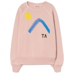 ◆키즈◆23FW 키즈 그래픽 프린팅 릴렉스핏 맨투맨 라이트핑크 F23023 301EN