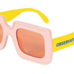 ◆키즈◆22FW 키즈 로고 선글라스 핑크 F22124 046XX