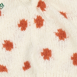 ◆키즈◆21FW 키즈 로고 도트 라운드넥 가디건 아이보리 F21093 036CE