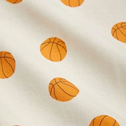 ◆키즈◆24SS 키즈 베스킷볼 패턴 티셔츠 아이보리 24220133 11