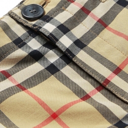 ◆12주년◆키즈 빈티지 체크 숏팬츠 아카이브베이지 8014135