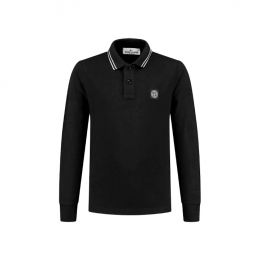 ◆키즈◆여성 로고 패치 롱슬리브 폴로 티셔츠 블랙 K2S16 2200002 S0018 V0029