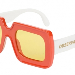 ◆키즈◆22FW 키즈 로고 선글라스 오렌지 F22124 037XX