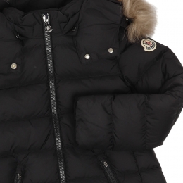 ◆키즈◆여성 아벨 ABELLE 시어링 후드 롱 패딩 자켓 블랙 1C000 09 53A5E 99M