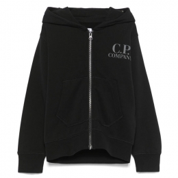 ◆키즈◆25SS 키즈 로고 프린트 후드집업 블랙 18CKSS028B 00LCA69 999