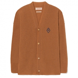 ◆키즈◆22FW 키즈 로고 자수 가디건 브라운 F22109 199FE