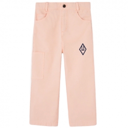 ◆키즈◆24FW 키즈 로고 카고 팬츠 로즈 F24053 137GC