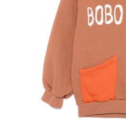 ◆키즈◆24FW 키즈 로고 포켓 후드티 브라운 B224AC060 211