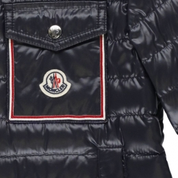 ◆키즈◆22SS 여성 로고 패치 후드 패딩자켓 네이비 1A001 01 68950 742