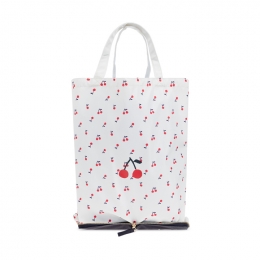 ◆키즈◆키즈 체리 도트 토트백 화이트 S05GBAW00023 651C