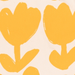 ◆키즈◆23FW 키즈 빅 플라워 패턴 러프 블라우스 옐로우 223AC088 110