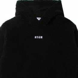 ◆키즈◆22FW 키즈 로고 자수 울 후드티 블랙 MS029278 110