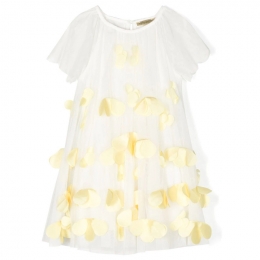 ◆키즈◆23SS 키즈 플라워 패치 원피스 화이트 TS1G71 Z1119 102
