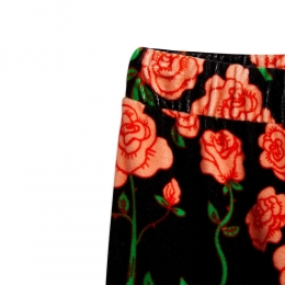 ◆키즈◆22FW 키즈 로즈 패턴 벨루어 트레이닝 팬츠 블랙 22730123 99