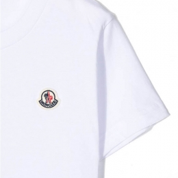 ◆키즈◆22SS 키즈 로고 패치 티셔츠 화이트 8C000 35 83907 001