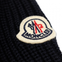 ◆키즈◆25FW 키즈 로고 패치 니트 믹스 패딩자켓 네이비 9B000 02 M1131 742