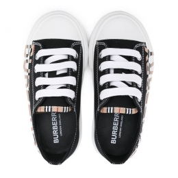 ◆키즈◆21FW 키즈 로고 프린트 레이스업 스니커즈 블랙 8040981