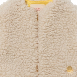 ◆키즈◆22FW 키즈 로고 털조끼 화이트 F22077 036XX