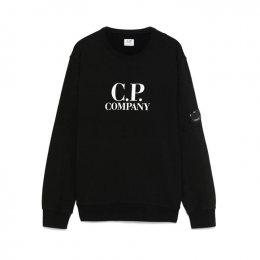 ◆키즈◆25FW 키즈 렌즈 와펜 로고 맨투맨 블랙 19CKSS034B 00LCA76 999