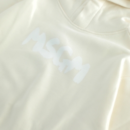 ◆키즈◆25FW 키즈 화이트 로고 프린트 후드티 아이보리 F5MSJUHS021 013